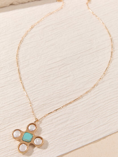 Seaside Grace Cross Necklace - AS Kids