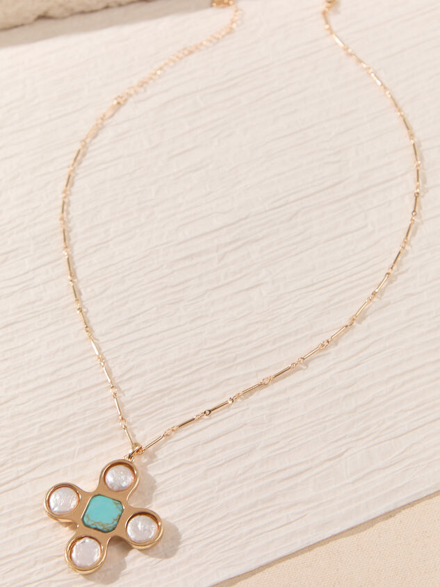 Seaside Grace Cross Necklace Detail 2 - AS Kids