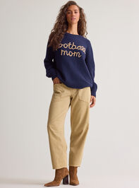 Football Mom Stitched Sweater Detail 3 - AS Kids