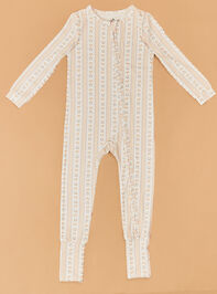 Horseshoe Bow Stripe Romper - AS Kids