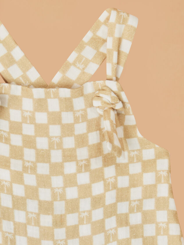 Palm Check Knot Shortall Detail 2 - ALTAR'D STATE KIDS