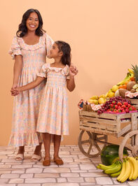 Ember Floral Ruffle Sleeve Mama Dress - AS Kids