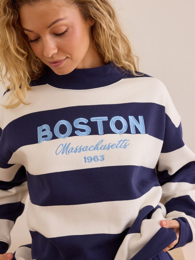 Boston Classic Stripe Mockneck Detail 2 - AS Kids