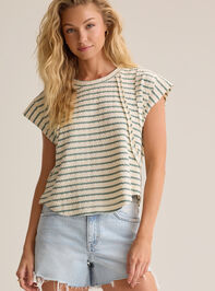 Cressida Stripe Rib Raglan Top Detail 3 - AS Kids