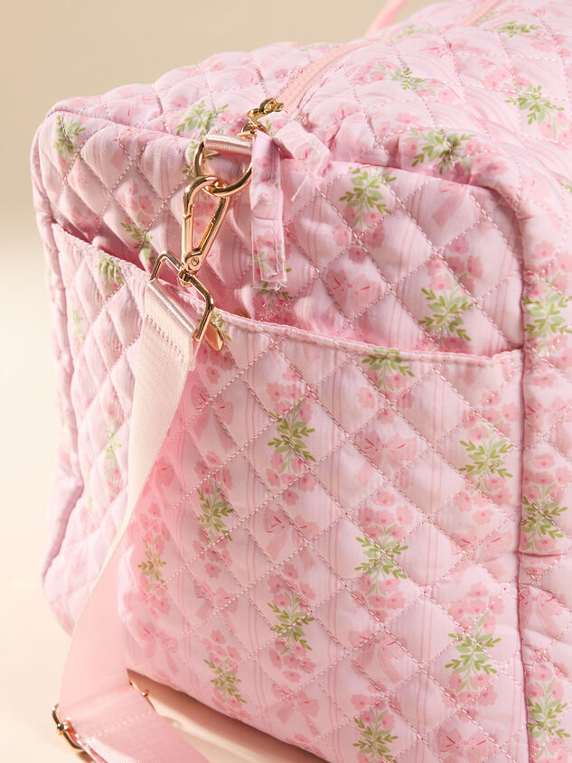 Oh So Fancy Quilted Weekender Bag Detail 2 - ALTAR'D STATE KIDS