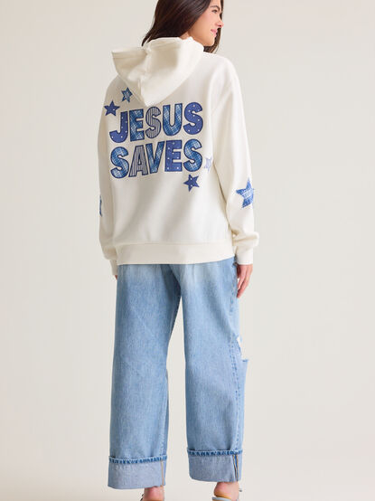 Jesus Saves Hoodie - AS Kids