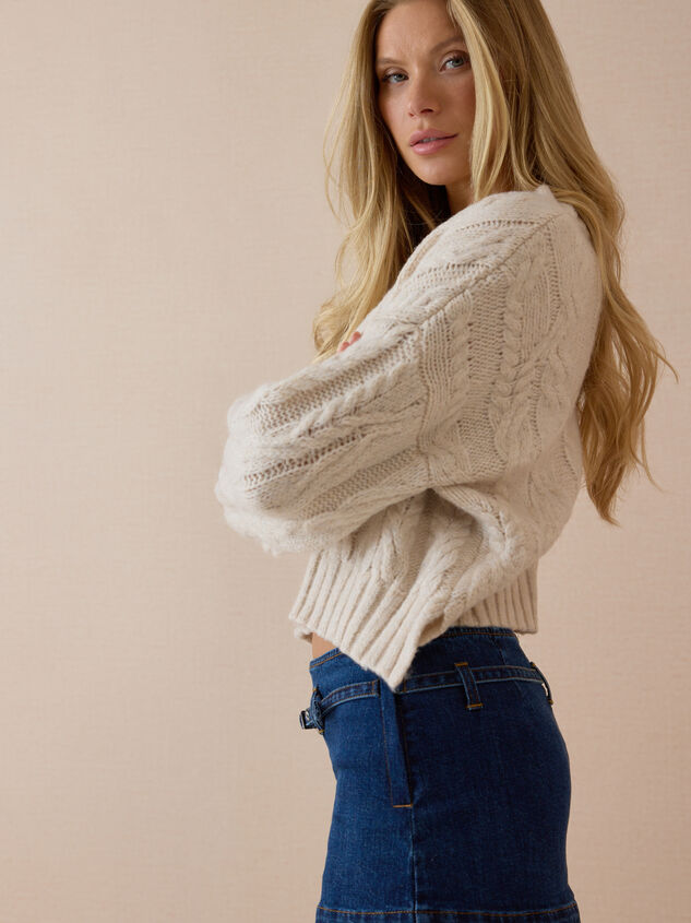 Kaia Cropped Sweater Detail 3 - AS Kids