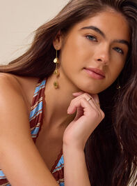 Golden Tiered Coin Earrings - AS Kids