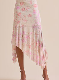 Clara Floral Mesh Midi Skirt Detail 2 - ALTAR'D STATE KIDS