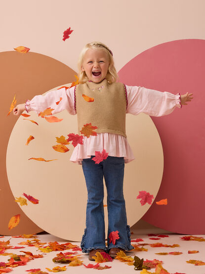 Florence Floral Embroidered Sweater - AS Kids
