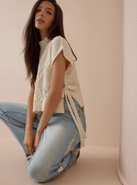Jess Short Sleeve Sweater Detail 4 - AS Kids