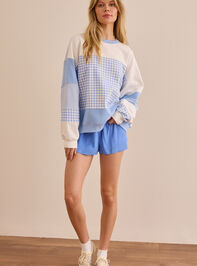 Twirl Gingham Striped Pullover Detail 2 - ALTAR'D STATE KIDS