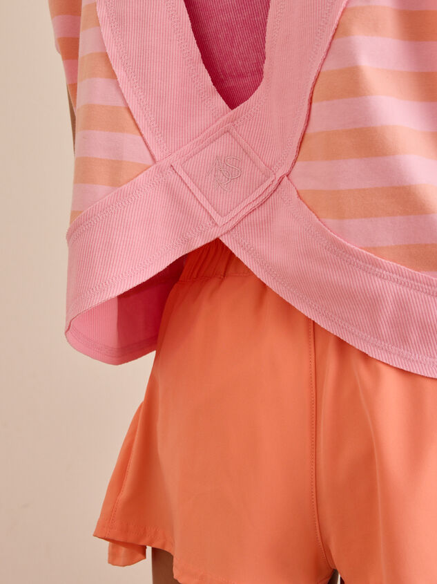 In Motion Stripe Circle Back Tee Detail 5 - ALTAR'D STATE KIDS