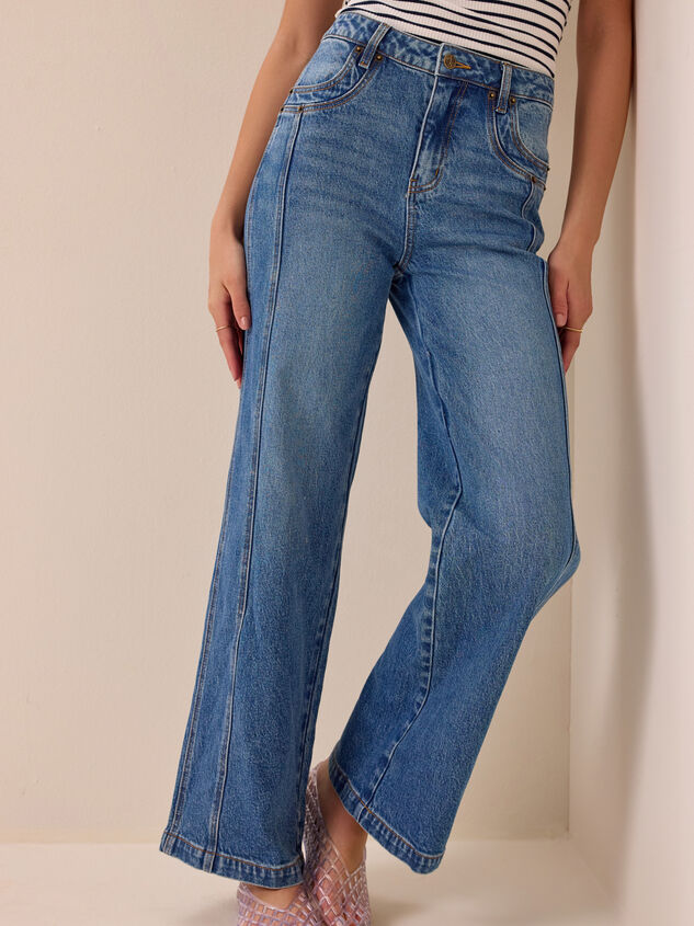 Cecily High Rise Straight Leg Jeans Detail 2 - AS Kids