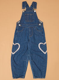 Reagan Heart Denim Overalls Detail 2 - AS Kids