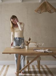 Rose Wood Rectangular Dining Table Detail 7 - ALTAR'D STATE KIDS