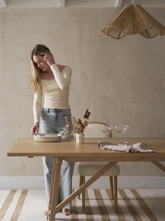 Rose Wood Rectangular Dining Table Detail 7 - ALTAR'D STATE KIDS