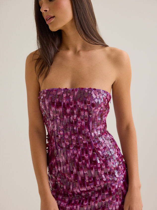 Madi Sequin Mini Dress Detail 3 - AS Kids