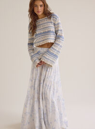 Catherine Floral Midi Skirt Detail 3 - ALTAR'D STATE KIDS