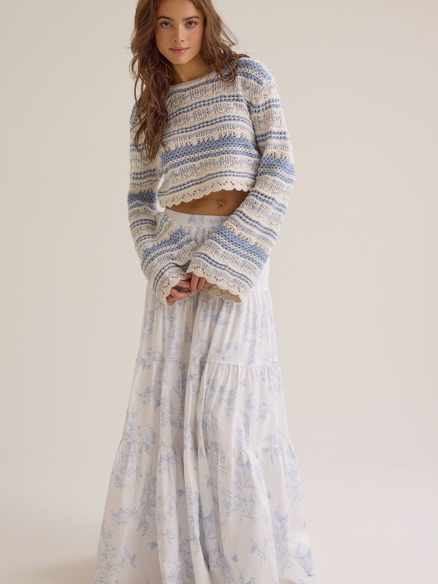 Catherine Floral Midi Skirt Detail 3 - ALTAR'D STATE KIDS