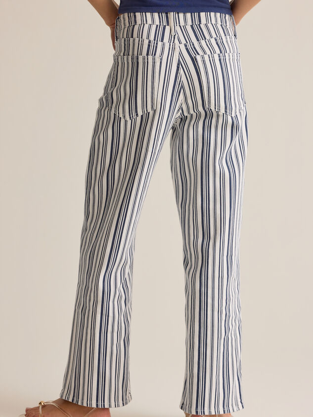 Carrie Stripe Straight Leg Pant Detail 4 - AS Kids
