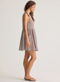 Kylie Gingham Mama Dress Detail 4 - AS Kids