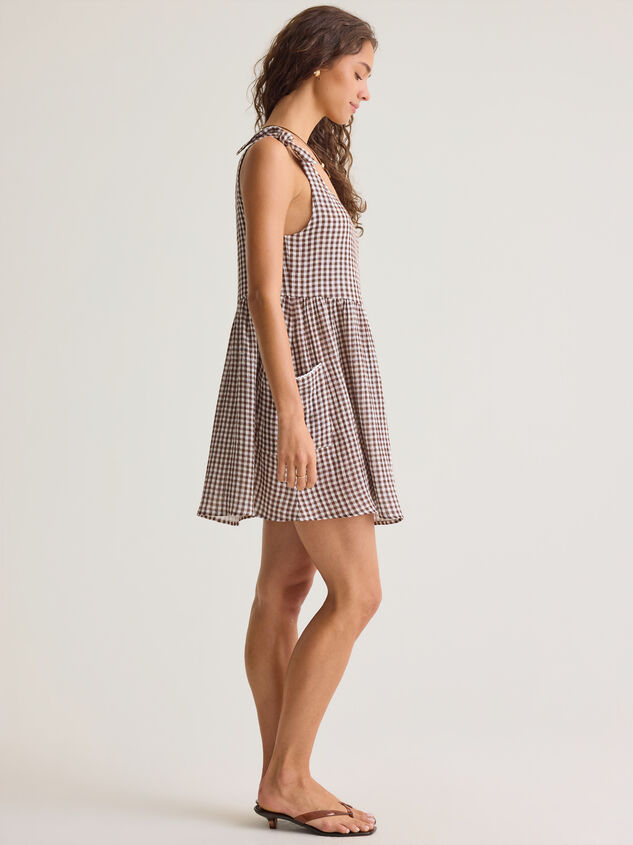 Kylie Gingham Mama Dress Detail 4 - AS Kids