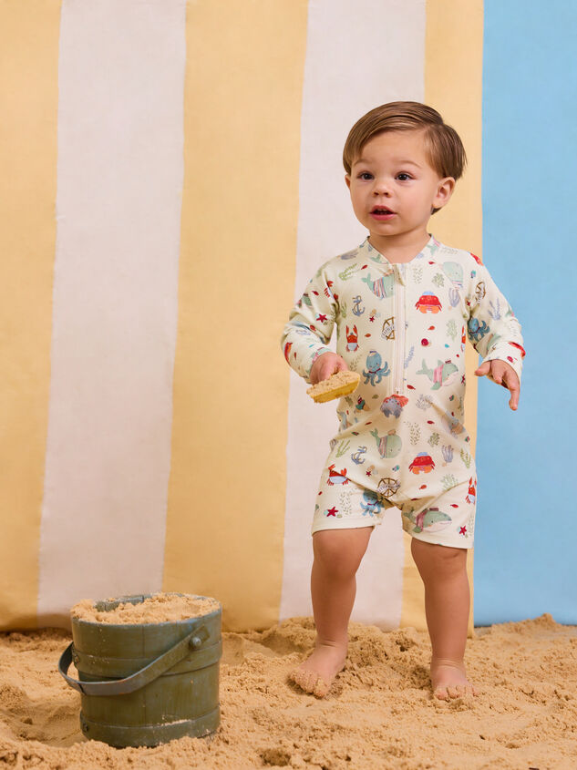 Sailor Sea Romper Swimsuit Detail 6 - ALTAR'D STATE KIDS