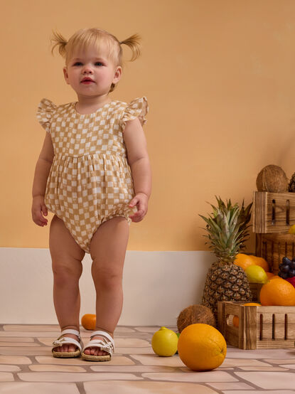 Palm Check Gauze Bubble - ALTAR'D STATE KIDS