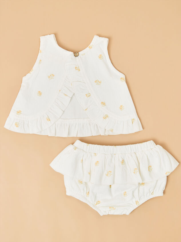 Clary Tulip Ruffle Tank & Bloomer Set Detail 3 - ALTAR'D STATE KIDS
