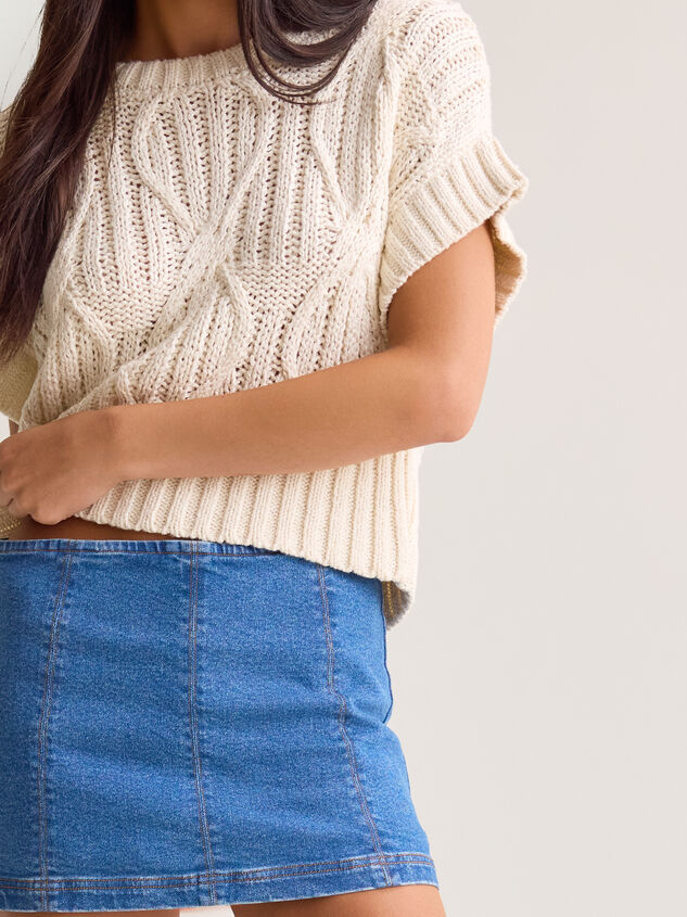 Jasmine Mini Denim Skirt Detail 2 - AS Kids