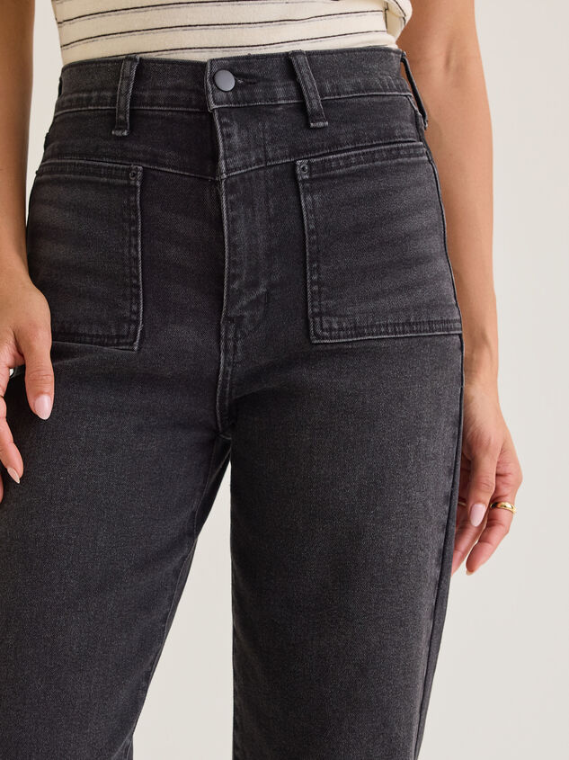 Carlin High Rise Straight Leg Jean Detail 2 - AS Kids