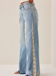 Adelynn High Rise Crochet Denim Jeans Detail 4 - AS Kids