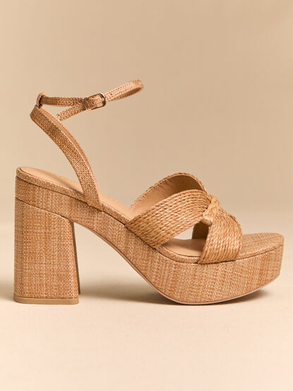 Loretta Raffia H-Band Platform Heel - AS Kids
