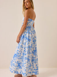Cove Floral Strapless Maxi Dress Detail 4 - AS Kids