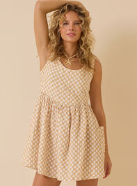 Palm Check Mama Dress Detail 3 - ALTAR'D STATE KIDS