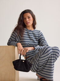 Lisa Striped Snap Cardigan Detail 2 - AS Kids