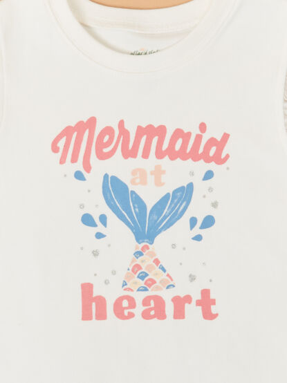 Mermaid at Heart Tee - ALTAR'D STATE KIDS