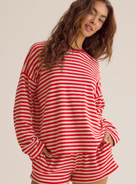 Reese Stripe Lounge Top Detail 2 - AS Kids