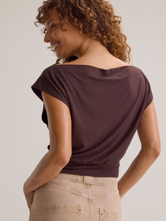 Senna Asymmetrical Neck Top Detail 4 - AS Kids