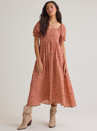 Clementine Gingham Mama Dress Detail 4 - AS Kids