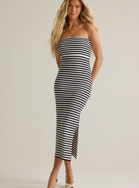 Lois Striped Midi Dress Detail 2 - AS Kids