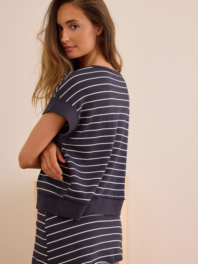 Jet Set Stripe Tee Detail 5 - AS Kids
