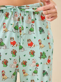 Festive Pups Pajama Pant Detail 4 - ALTAR'D STATE KIDS
