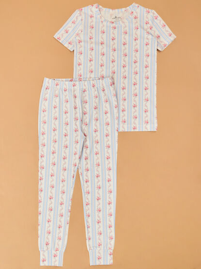 Anna Floral Striped Lounge Set - AS Kids