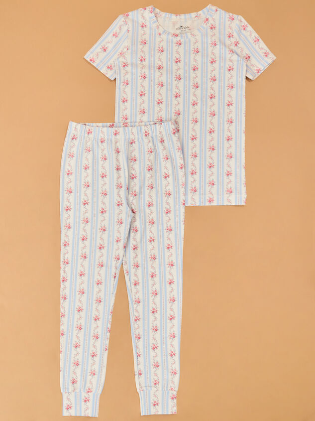Anna Floral Striped Lounge Set - AS Kids