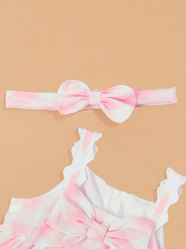 Cindy Check Dress with Headband Detail 3 - ALTAR'D STATE KIDS