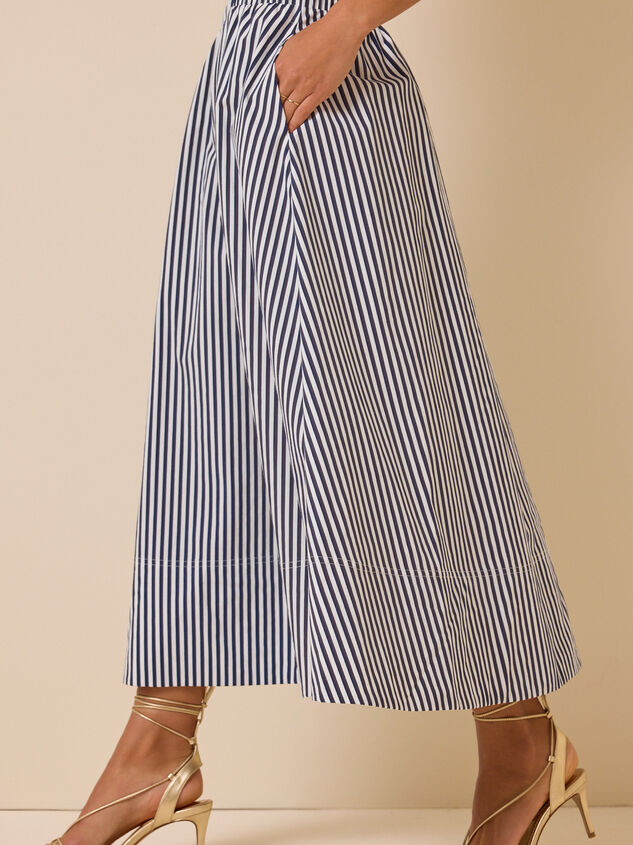 Sloane Stripe Midi Skirt Detail 4 - ALTAR'D STATE KIDS