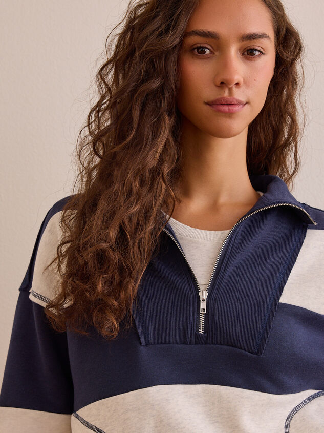 Overtime Striped Pullover Detail 2 - AS Kids