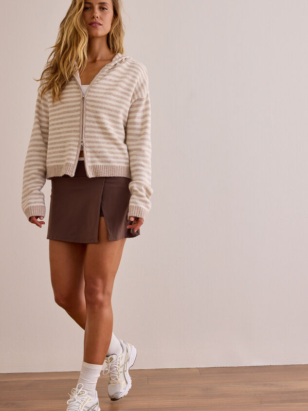 On My Way Stripe Zip Up Sweater Detail 3 - AS Kids